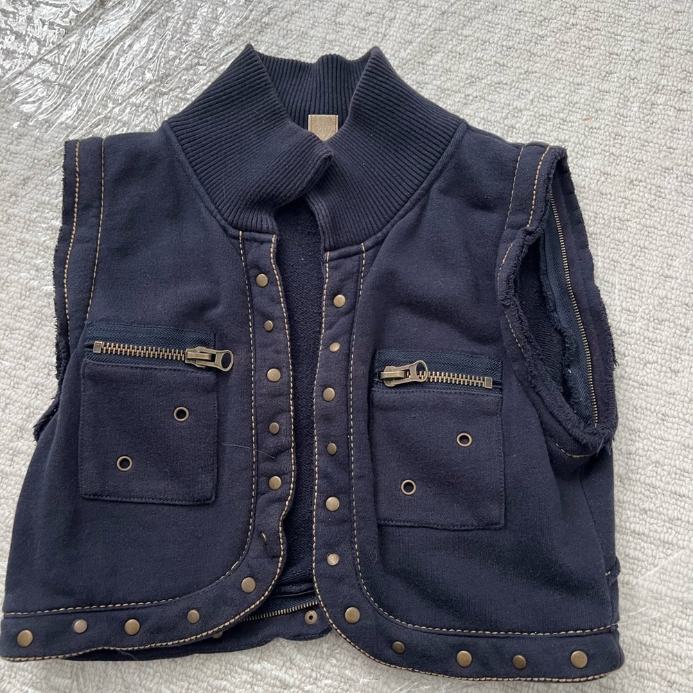 Navy blue styled shirt